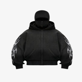 Graphic Zip-Up Hoodie – Urban Streetwear