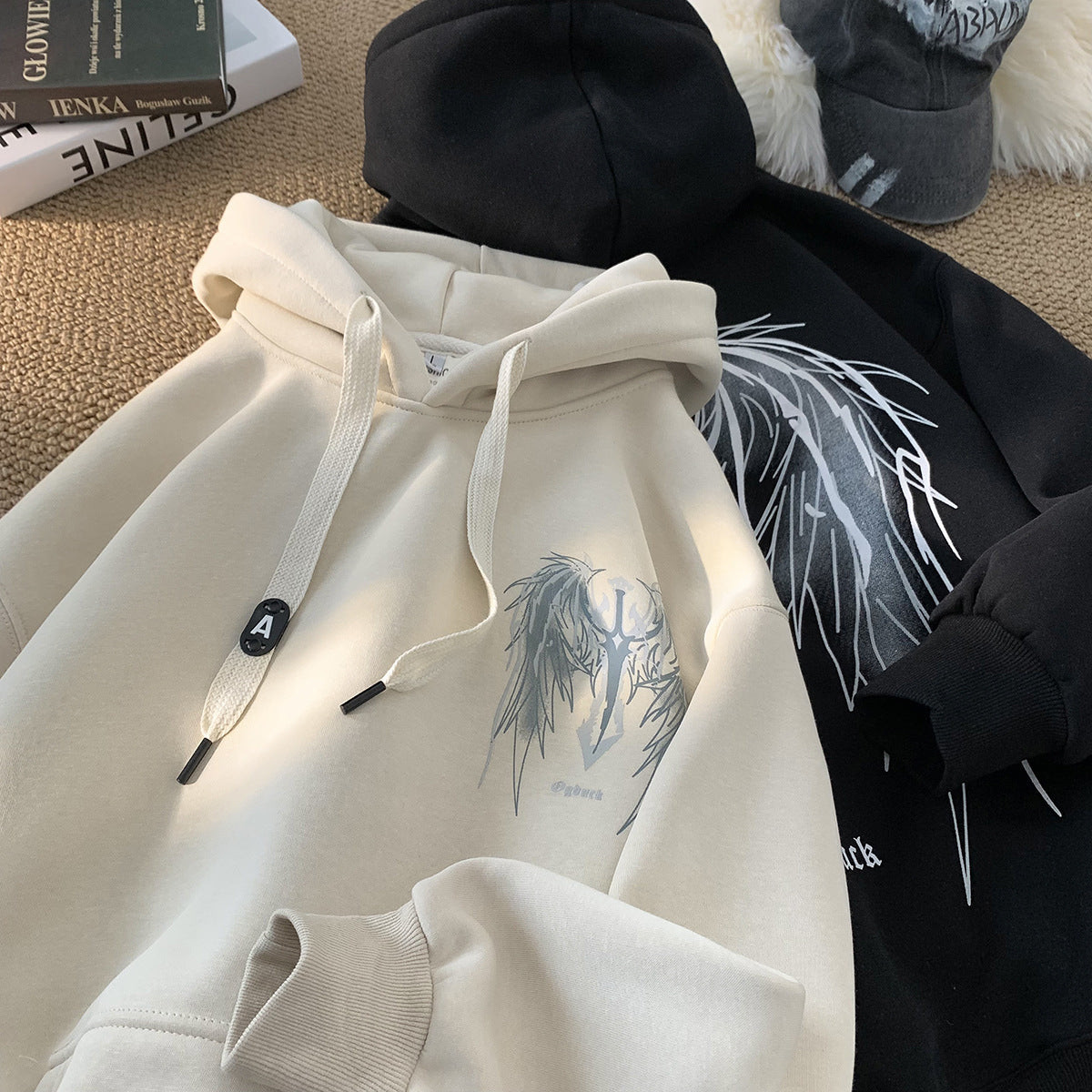 Relaxed-Fit Graphic Pullover Hoodie – Streetwear