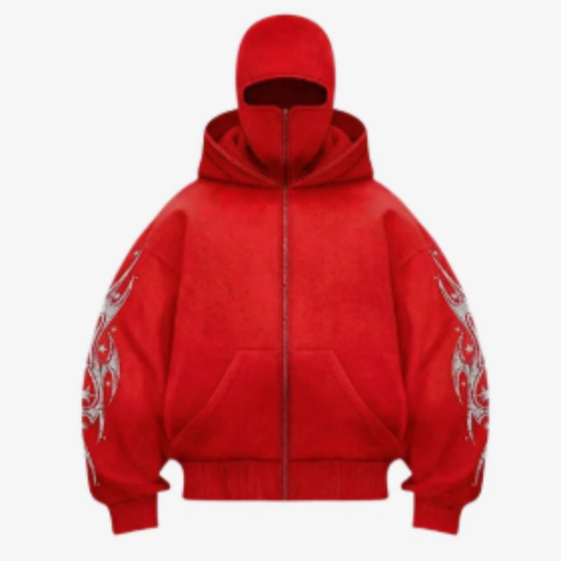 Graphic Zip-Up Hoodie – Urban Streetwear
