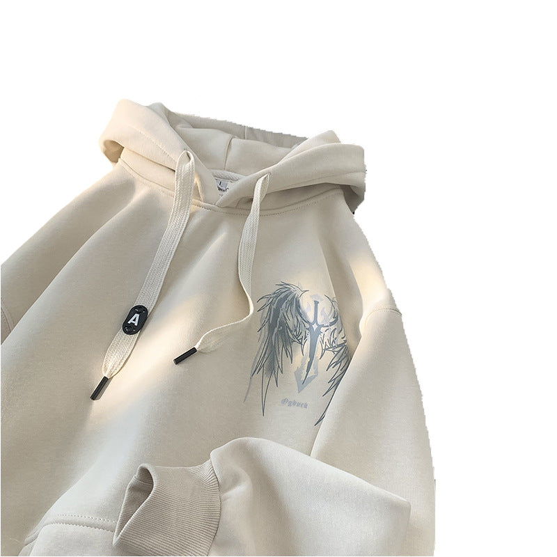 Relaxed-Fit Graphic Pullover Hoodie – Streetwear