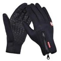 Unisex thermal touchscreen winter gloves in Black